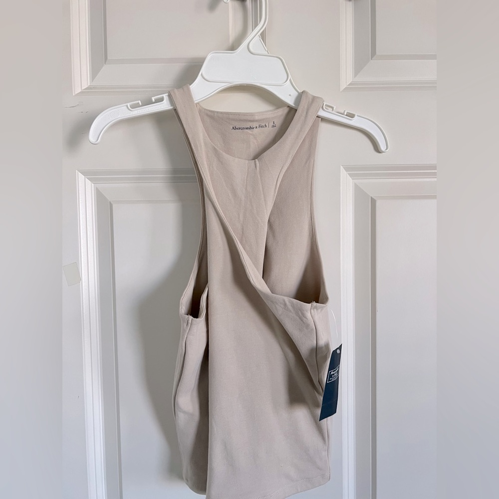Abercrombie twist front seamless cotton tank